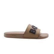 Akkerwinde Slipper - Stijlvol en Comfortabel Hugo Boss , Beige , Heren