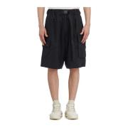 Cargo Twill Bermuda Shorts Y-3 , Black , Heren