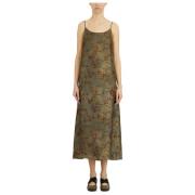 Cupro en Viscose Anaya Jurk UMA Wang , Multicolor , Dames