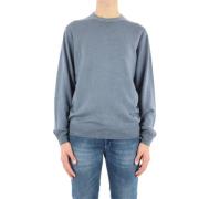 Ronde hals trui Woolrich , Blue , Heren