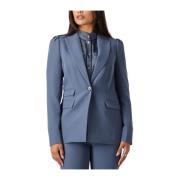 Nora Dames Blazer Donkerblauw Bruuns Bazaar , Blue , Dames