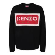 Grafische Intarsia Trui Zwart Kenzo , Black , Dames