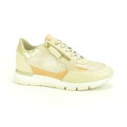 Beige Goud Oranje Loper Tapijt DL Sport , Beige , Dames