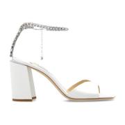 ‘Saeda’ platform sandalen van satijn Jimmy Choo , White , Dames