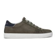 Grijze Micro-geperforeerde Sneakers Crime London , Gray , Heren