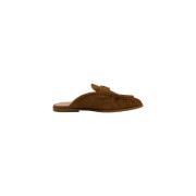 Kid Suede Klompen Pinko , Brown , Dames