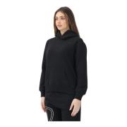 Zwarte hoodie met Oval D-logo Diesel , Black , Dames