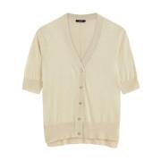 Zijden Katoenen Vest Licht Doorschijnend Joseph , Beige , Dames