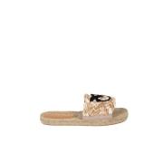 Natuurlijke Jute Espadrilles Greta Pinko , Beige , Dames