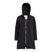 Lichtgewicht Matte Rits Regenjas Stutterheim , Black , Dames