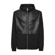 Zwarte Hoodie Jas LS Philipp Plein , Black , Heren