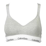 Grijze Bralette Bh met Gekruiste Bandjes Calvin Klein , Gray , Dames