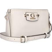 Beige Mini Crossbody Top Zip Tas Guess , White , Dames