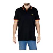 Katoenen Polo Shirt Herfst/Winter Collectie Hugo Boss , Black , Heren