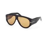 Elegante Bronson Zonnebril Tom Ford , Black , Unisex