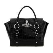 Betty Zwarte Leren Handtas Vivienne Westwood , Black , Dames