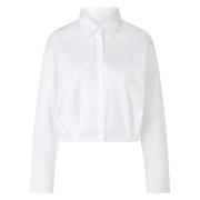 Geknipte Blouse met Katoen Marc Cain , White , Dames