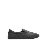 Leren sneakers met Intrecciato-weefsel Bottega Veneta , Black , Heren