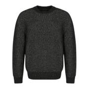 Round-neck Knitwear Loro Piana , Black , Heren