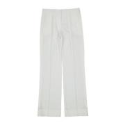 Satin Band Broek Vrouwen Italië Blanca Vita , White , Dames