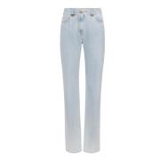 Heldere Blauwe Flared Leg Jeans met Juweel Details Elisabetta Franchi ...