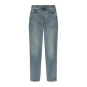 Jeans met logo Ami Paris , Blue , Heren