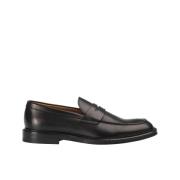 Heren leren Penny loafer | donkerbruin Doucal's , Brown , Heren