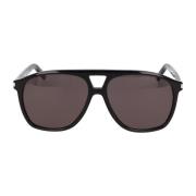 Irregular Shape Sunglasses SL 596 Dune Saint Laurent , Black , Unisex