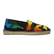 Canvas Espadrilles Slip On Multicolor Print Valentino Garavani , Green...