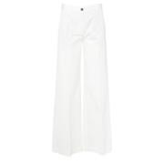 Chino Palazzo Broek in Milk Nine In The Morning , White , Dames