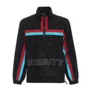 Logo Windbreaker Jas Mannen Marcelo Burlon , Black , Heren