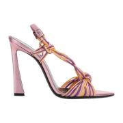 Hak sandalen met plastic detail Saint Laurent , Pink , Dames