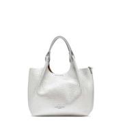 Middelgrote tas van graanleer Gianni Chiarini , Gray , Dames