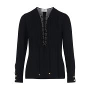 Zwarte Blouse EF Model Ca00351E2-110 Elisabetta Franchi , Black , Dame...