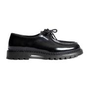 Leren Derbies Patent Veterschoenen Mannen Saint Laurent , Black , Here...