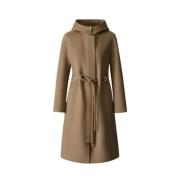 Blithe Handgemaakte wollen jas Mackage , Brown , Dames