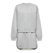 Ankerlogo Geborduurde Grijze Katoenen Trui JW Anderson , Gray , Dames