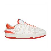 Lage Sneakers met Geperforeerd Detail Lanvin , White , Dames