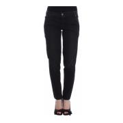 Zwarte Skinny Leg Designer Jeans Ermanno Scervino , Black , Dames