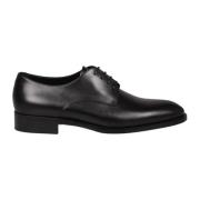 Leren Derbies Veterschoenen Mannen Saint Laurent , Black , Heren