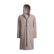 Lichtgewicht Matte Parka voor Mannen Stutterheim , Beige , Heren