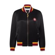 Zijden Logo Bomberjack Casablanca , Black , Heren