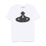 Witte Crew Neck T-shirts en Polos Vivienne Westwood , White , Heren