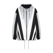 Windbreaker Jas met Trekkoord Capuchon Balmain , Multicolor , Heren