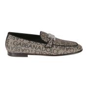 Handtekening Monogram Loafers Dolce & Gabbana , Brown , Heren