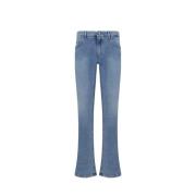 Denim Jeans met Achterlogo Plaque Dolce & Gabbana , Blue , Dames