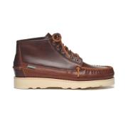 Handgemaakte Mid Brown Cinnamon Leren Laarzen Sebago , Brown , Heren