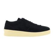 Leren sneakers met geperforeerd detail Jil Sander , Black , Heren