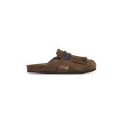 Bruine Sandalen met Franjedetail Brunello Cucinelli , Brown , Dames