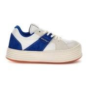 Leren Logo Sneakers met Suède Details Palm Angels , Multicolor , Dames